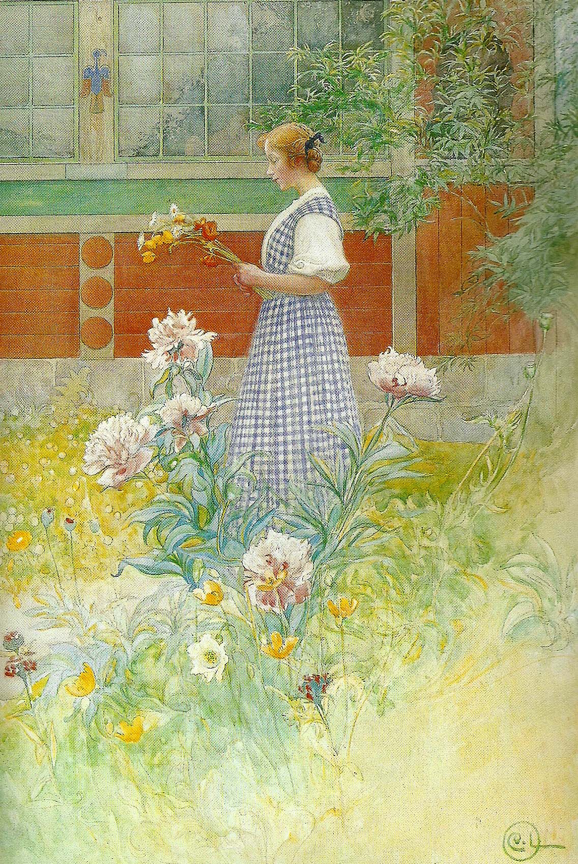 Carl Larsson portratt av nisse linderdahl